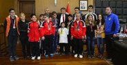 Özel Sporculardan Başkan Erkoç’a Ziyaret