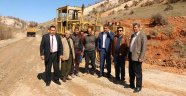 Pazarcık'ta Yol Çalışmalarını İnceledi