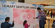 PİAZZADA TÜRK BAYRAĞINI RESMETTİLER..
