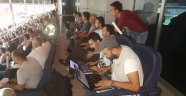 Spor Muhabirleri Zor Şartlar Altında Çalışıyor