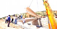 Sümbüllü Bulvarı Köprüsünde Kirişler Yerleştiriliyor