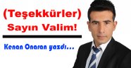 (Teşekkürler) sayın valim!