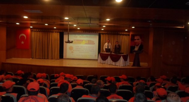 Temizlik çalışanlarısertifikalarını aldı
