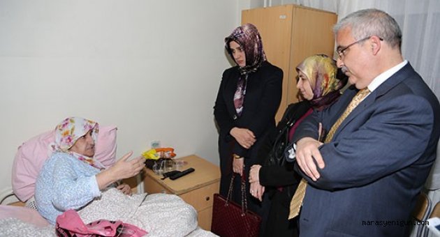 Vali Güvençer Huzurevini ziyaret etti