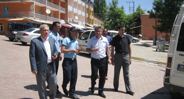 Zabıta Daire başkanı Karataş, ilçeleri gezdi.